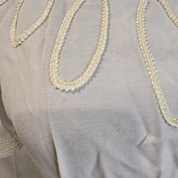 Vintage M.H.M Melissa Harper Dress Size Medium Green & Ivory Rayon & Poly - Picture 10 of 16